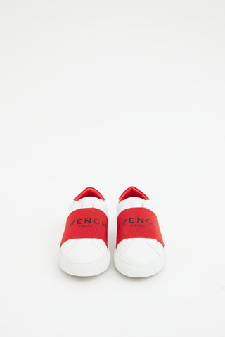 Givenchy White 
Red Elastic Logo Sneaker