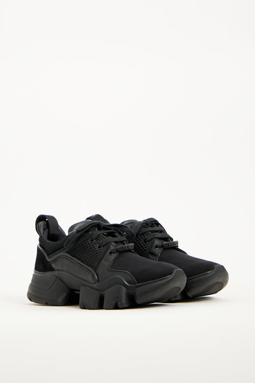 Givenchy Black Neoprene Jaw Low Sneaker