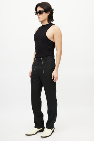 GmbH Black Slim Zip Trouser