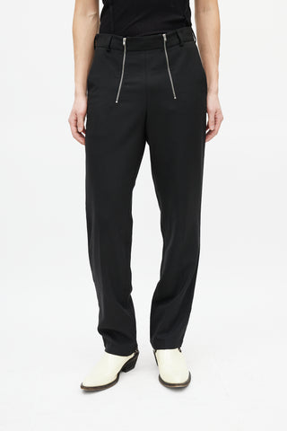 GmbH Black Slim Zip Trouser