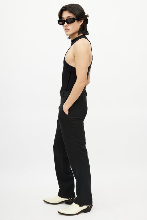 GmbH Black Slim Zip Trouser