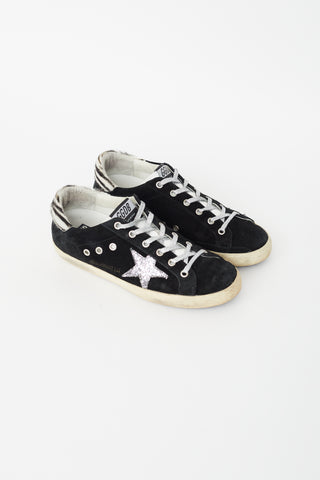 Golden Goose Black Suede Superstar Sneaker