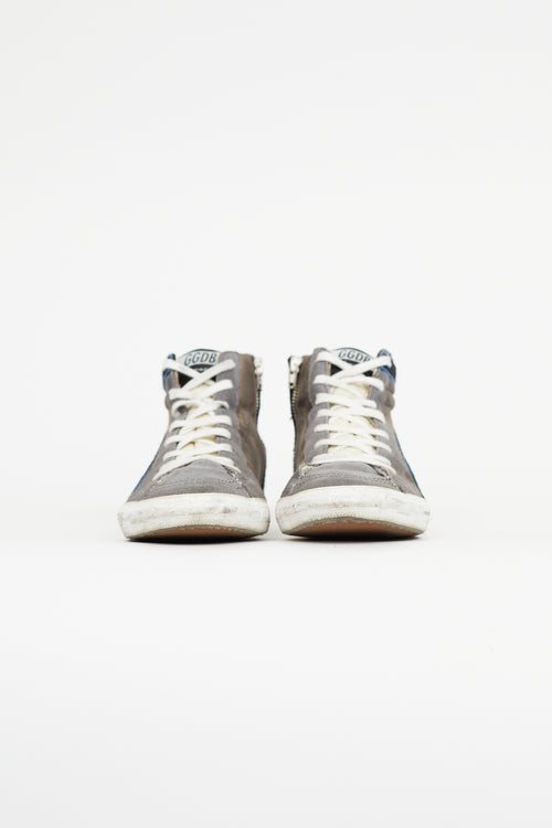 Golden Goose Grey 
Multicolour Slide Sneaker