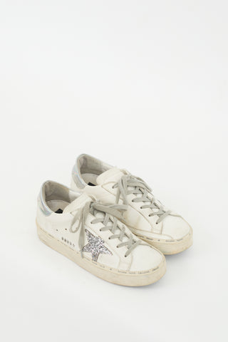 Golden Goose White Leather Hi Star Platform Sneaker