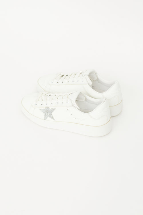 White Leather Pure Star Sneaker