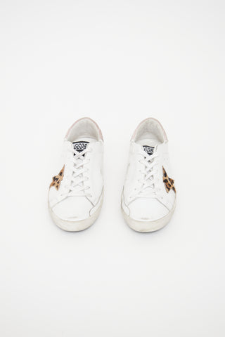 Golden Goose White 
Pink Super-Star Classic Sneaker