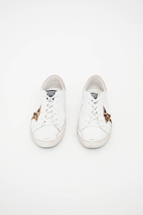 Golden Goose White 
Pink Super-Star Classic Sneaker