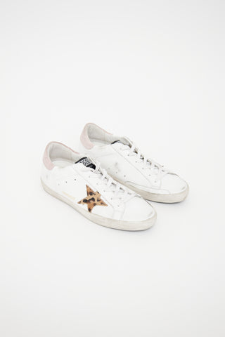 Golden Goose White 
Pink Super-Star Classic Sneaker