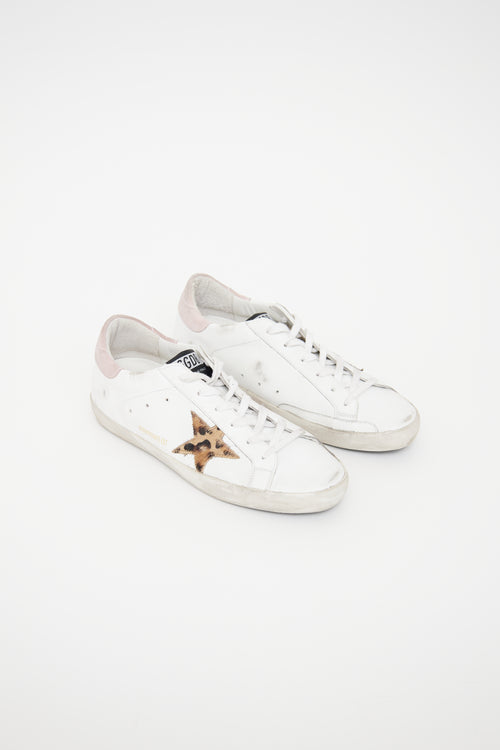 Golden Goose White 
Pink Super-Star Classic Sneaker