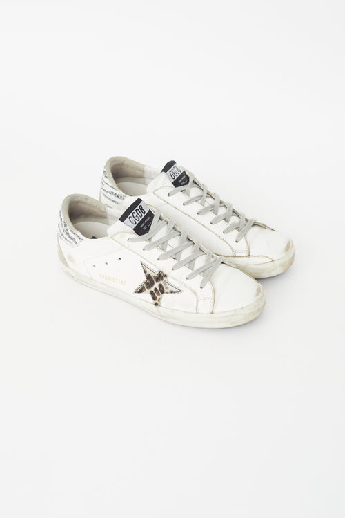 Golden Goose White Leather Superstar Sneaker