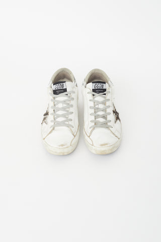 Golden Goose White Leather Superstar Sneaker