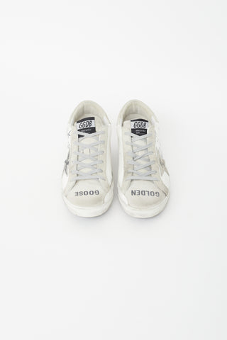 Golden Goose White Leather Texas Graffiti Sneaker