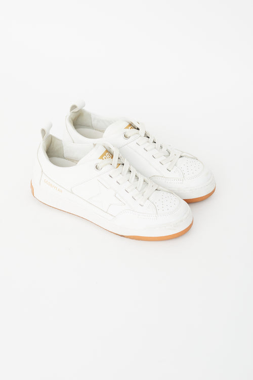 Golden Goose White Leather Yeah Sneaker