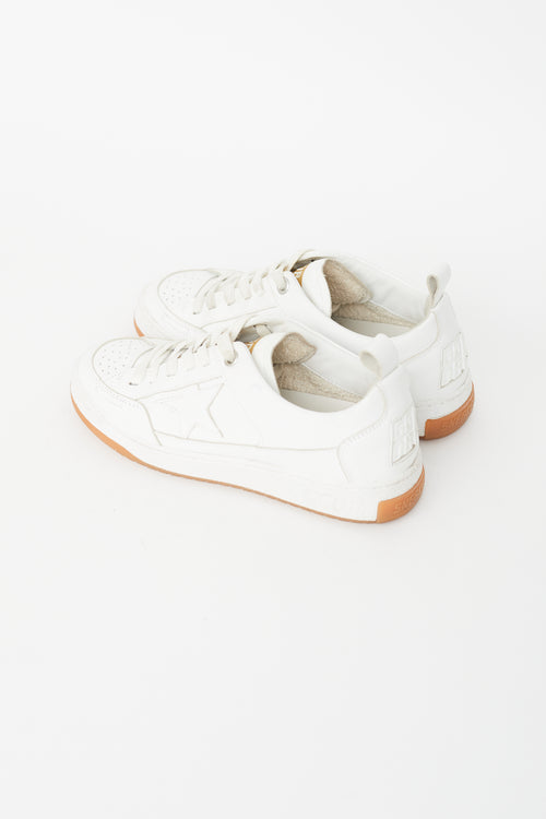 Golden Goose White Leather Yeah Sneaker