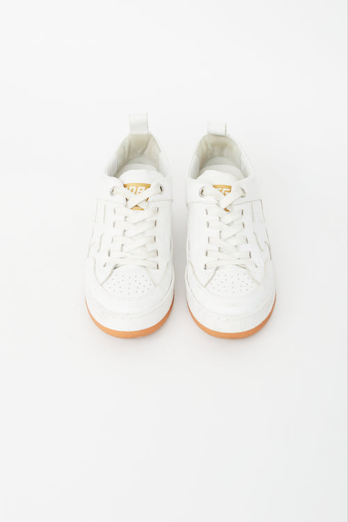 Golden Goose White Leather Yeah Sneaker