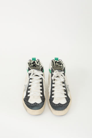 Golden Goose White 
Multicolour Canvas Mid Star Sneaker