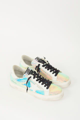 Golden Goose White 
Multicolour May Mirror Sneaker