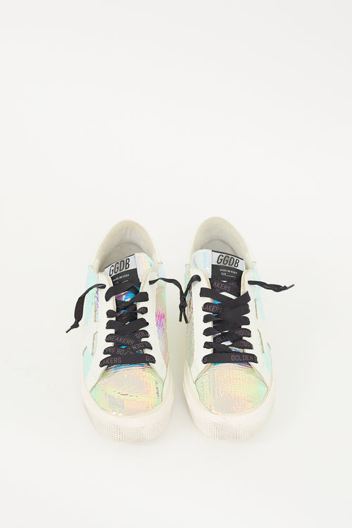 Golden Goose White 
Multicolour May Mirror Sneaker