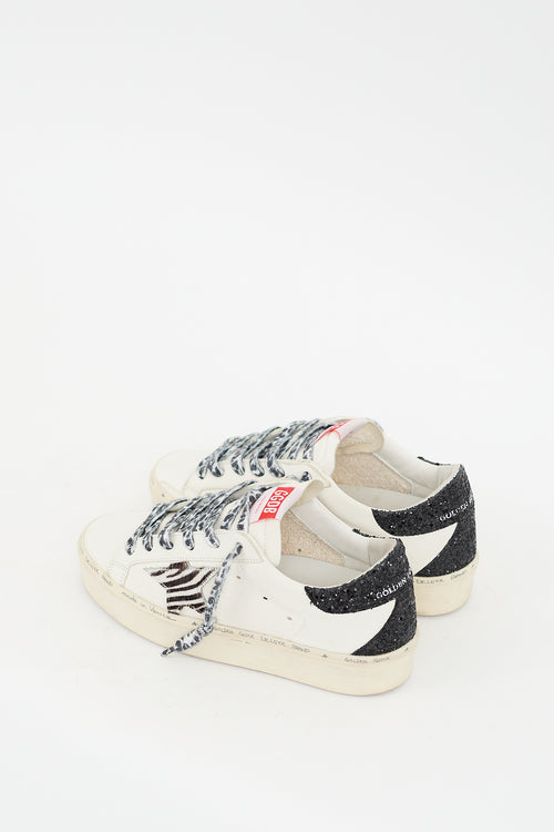 Golden Goose White 
Multicolour Leather Hi Star Platform Sneaker