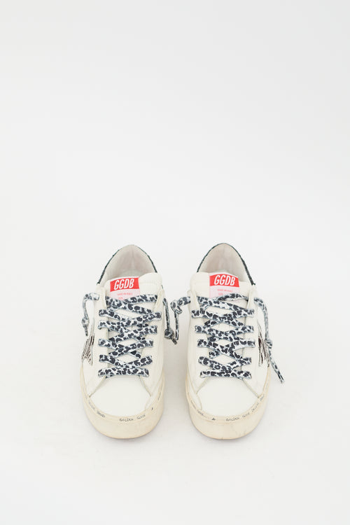 Golden Goose White 
Multicolour Leather Hi Star Platform Sneaker