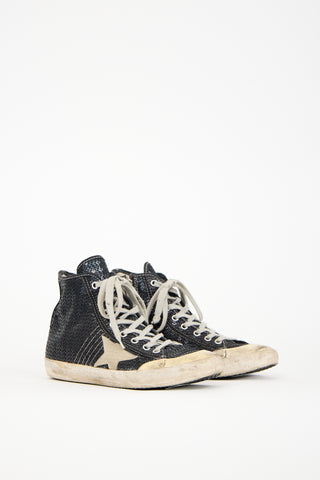 Golden Goose Black Sequined Francy Sneaker