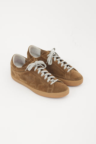 Golden Goose Brown Suede Superstar Sneaker