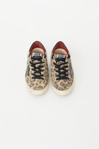 Golden Goose Brown Print Superstar Sneaker