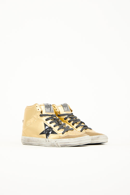 Golden Goose Leather 2.12 High Top Sneaker