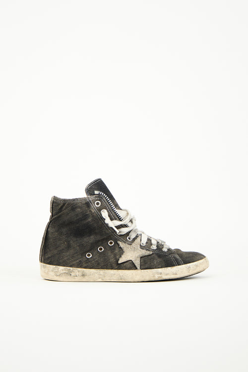 Golden Goose Black Canvas Private Shoes Sport Sneaker