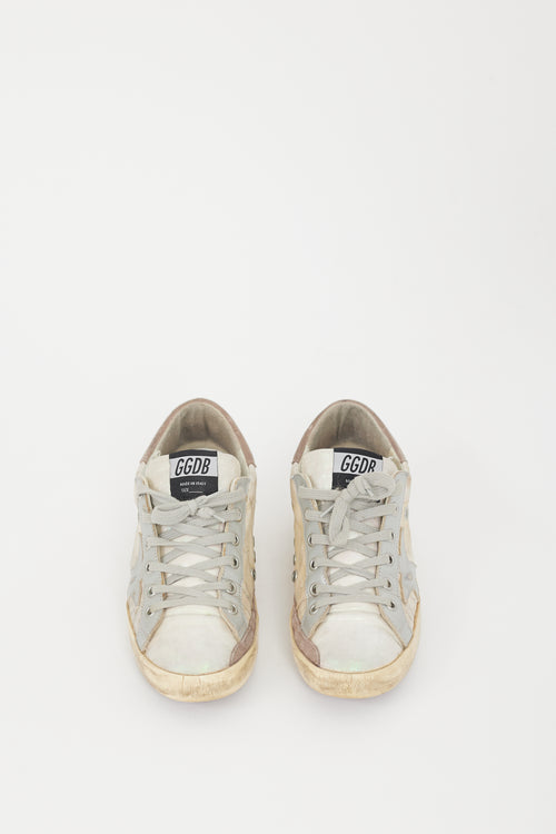 Golden Goose Grey Iridescent Superstar Sneaker