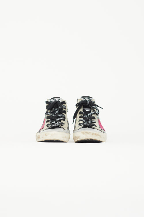 Golden Goose Kids Silver Glitter Francy High Top Sneaker