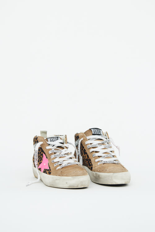 Golden Goose Leo Pink Mid Star Sneaker