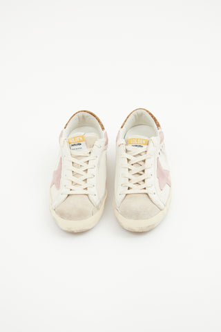 Golden Goose Pink 
Grey Superstar Sneaker