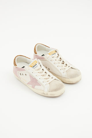 Golden Goose Pink 
Grey Superstar Sneaker