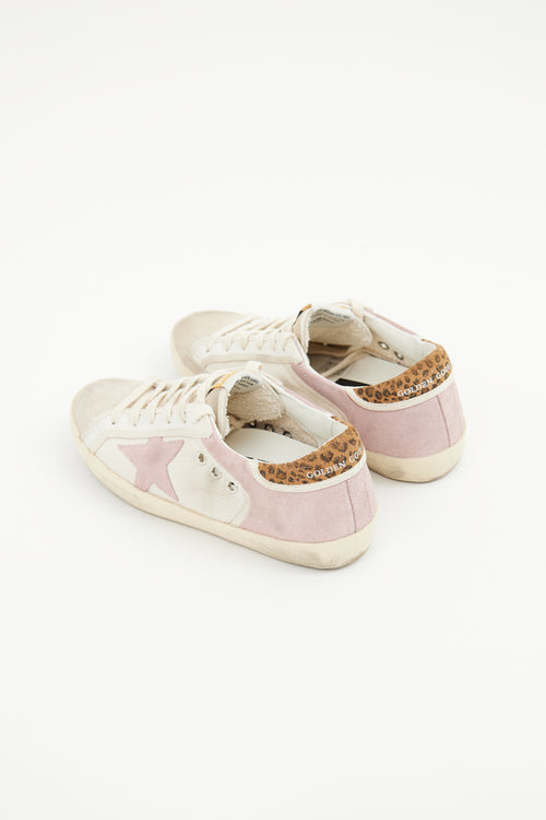 Golden Goose Pink 
Grey Superstar Sneaker