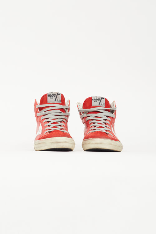 Golden Goose Red Leather 2.12 Sneaker