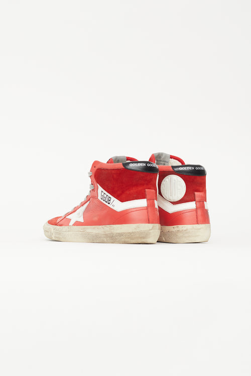 Golden Goose Red Leather 2.12 Sneaker