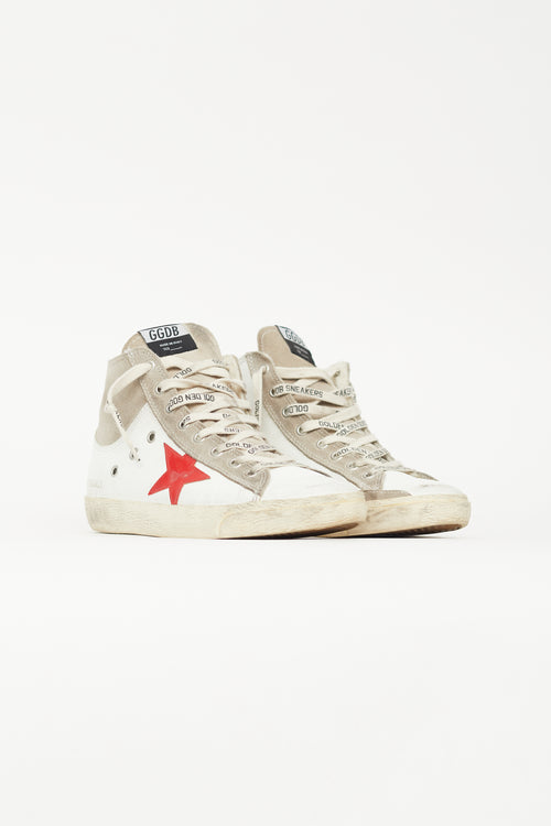 Golden Goose White 
Grey Francy Sneaker