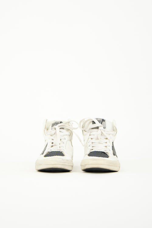 Golden Goose White Leather 2.12 High Top Sneaker