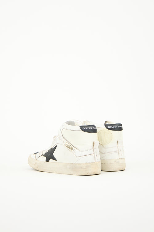 Golden Goose White Leather 2.12 High Top Sneaker