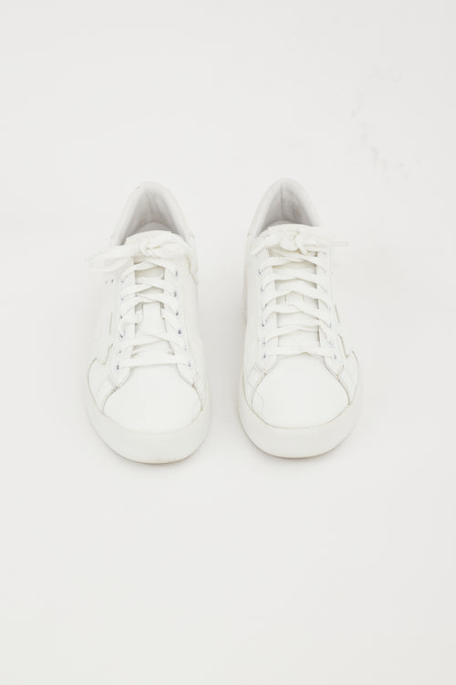 Golden Goose White Leather Purestar Sneaker