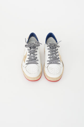 Golden Goose White Leather Ballstar Sneaker