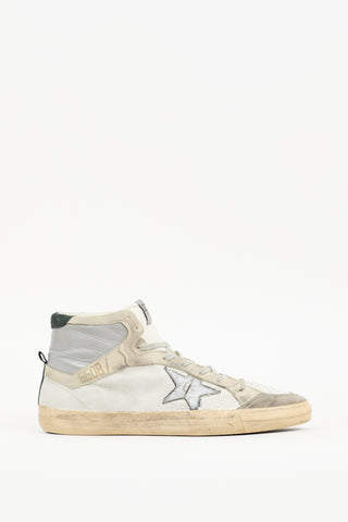 Golden Goose White Distressed Leather 2.12 Sneaker