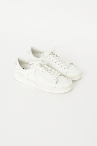 Golden Goose White Leather Stardan Sneaker