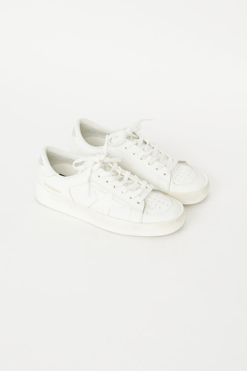 Golden Goose White Leather Stardan Sneaker