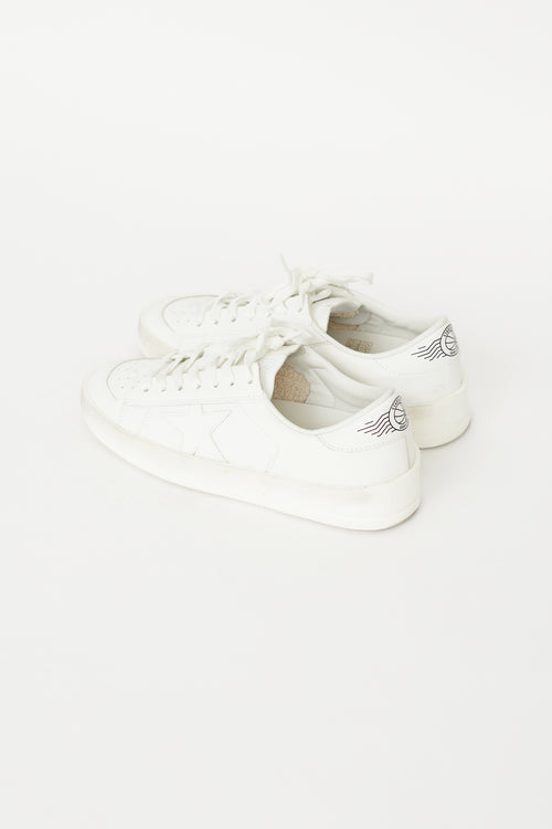 Golden Goose White Leather Stardan Sneaker