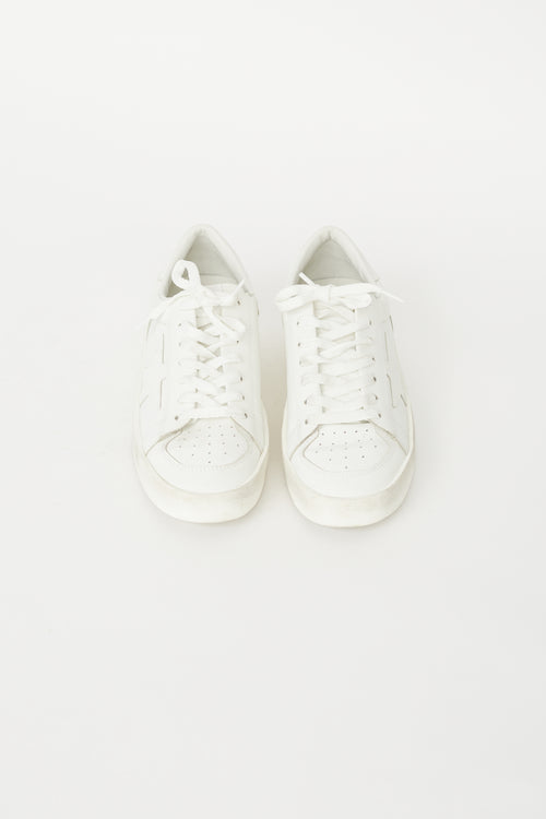 Golden Goose White Leather Stardan Sneaker