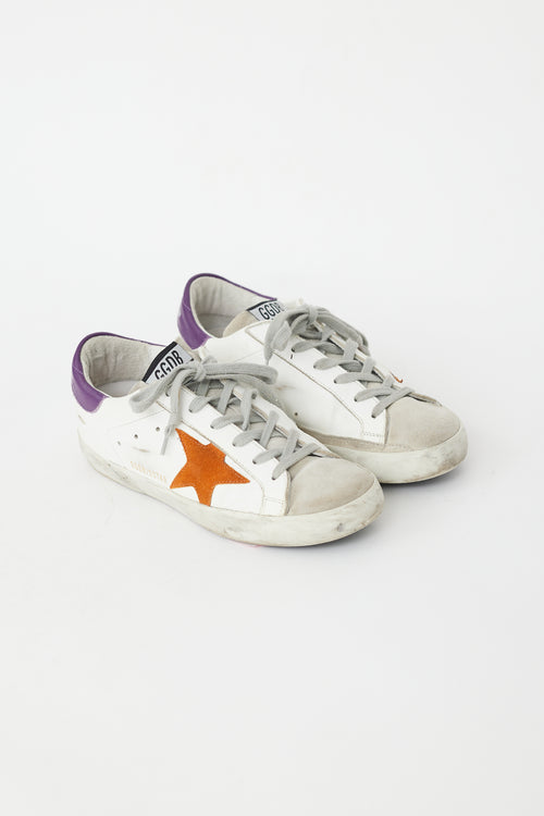 Golden Goose White 
Multi Superstar Sneaker