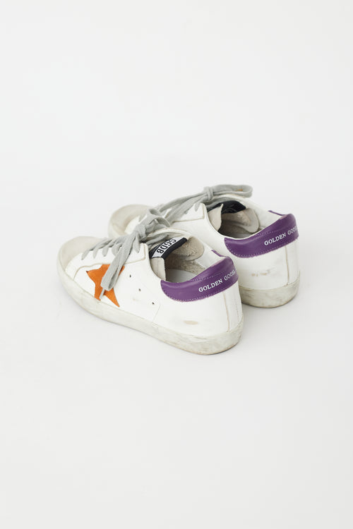 Golden Goose White 
Multi Superstar Sneaker