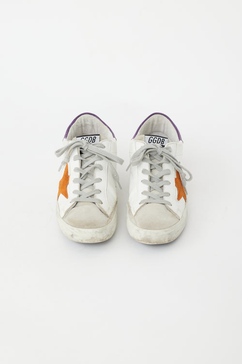 Golden Goose White 
Multi Superstar Sneaker